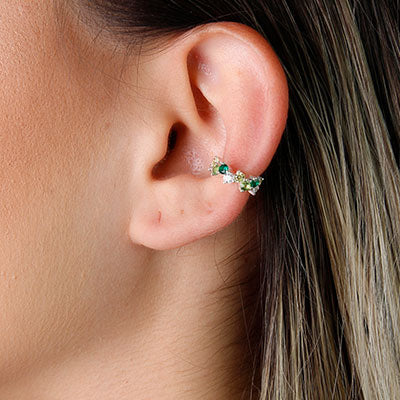 Piercing de Prata Pressão para Orelha