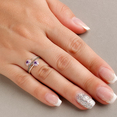 Anel de Prata com Zircônias