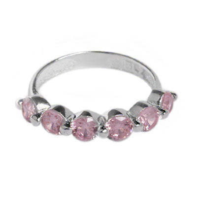 Anel de Prata com Quartzo Rosa