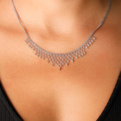 Gargantilha de Prata Trabalhada