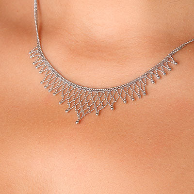 Gargantilha de Prata Trabalhada