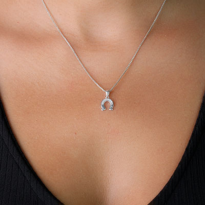 Pingente de Prata Ferradura