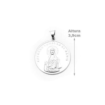 Medalha de Prata Sagrado Coração de Maria