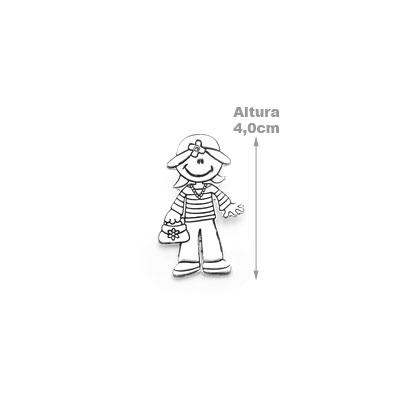 Pingente de Prata Menina