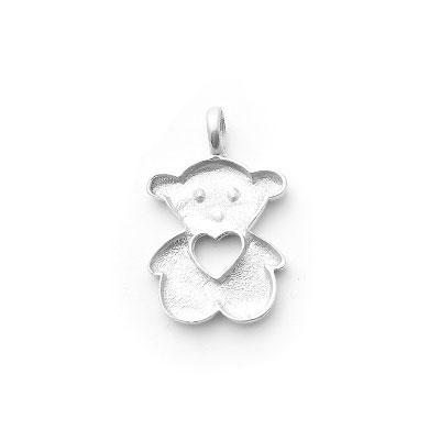 Pingente de Prata Urso