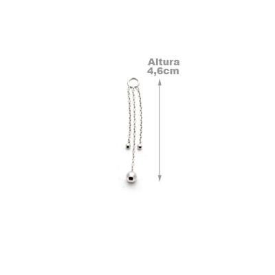 Acessório de Prata para Piercing - 8370