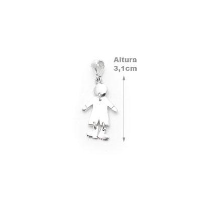 Pingente de Prata Menino.