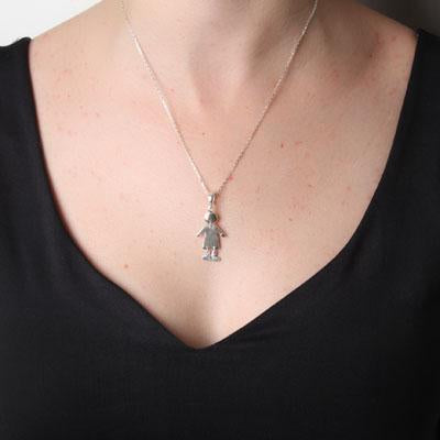 Pingente de Prata Menino.