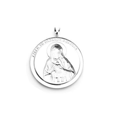 Medalha de Prata Sagrado Coração de Maria