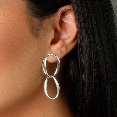 Brinco de Prata Elos