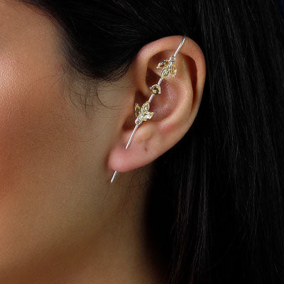 Brinco de Prata Contorno de Orelha (Ear Cuff)