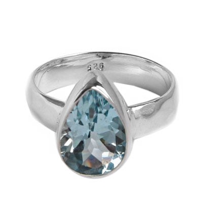 Anel de Prata com Topázio
