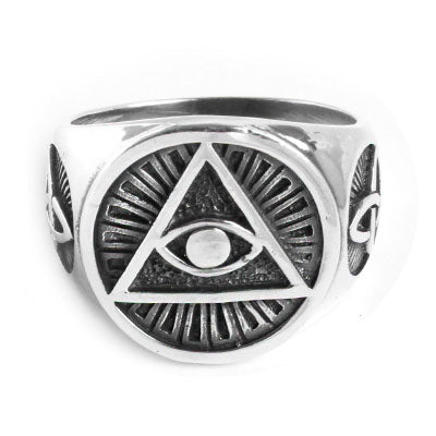Anel de Prata Olho Illuminati.