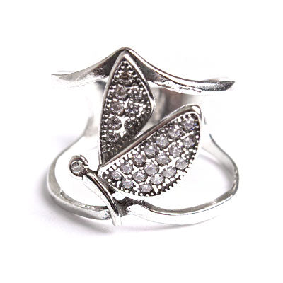 Anel de Prata Borboleta