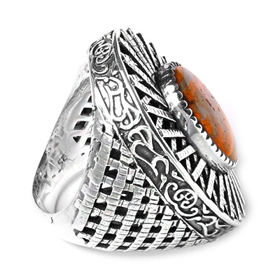 Anel de Prata com Ágata