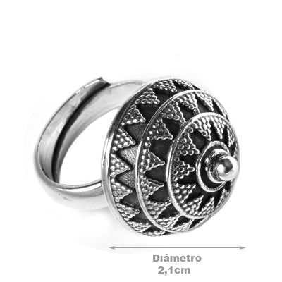 Anel de Prata Trabalhado.