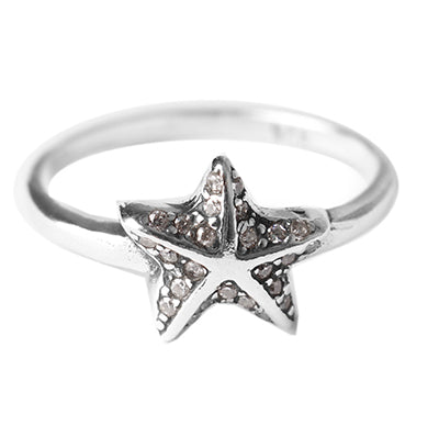 Anel de Prata Estrela do Mar - 51564