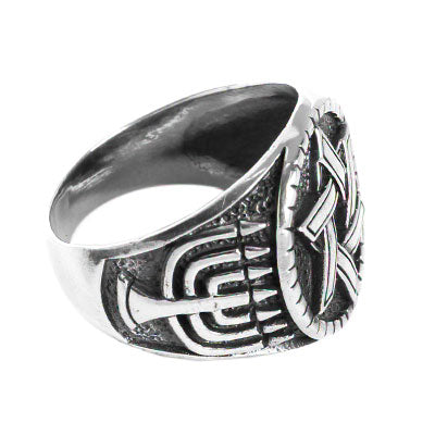 Anel de Prata Estrela de Davi