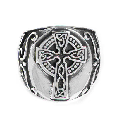 Anel de Prata Cruz - 52627