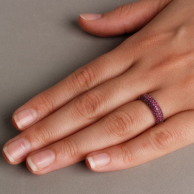 Anel de Prata com Zircônias