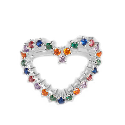 Anel de Prata Coração