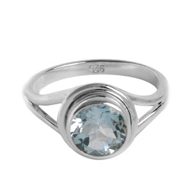 Anel de Prata com Topázio