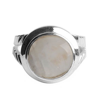 Anel de Prata com Pedra da Lua