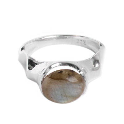 Anel de Prata com Labradorita
