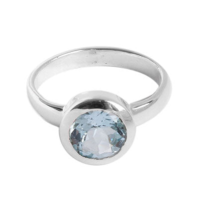 Anel de Prata com Topázio
