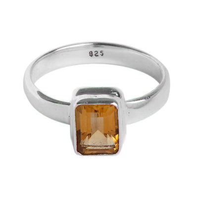 Anel de Prata com Citrino