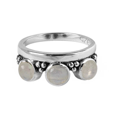 Anel de Prata Pedra da Lua