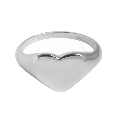 Anel de Prata Coração