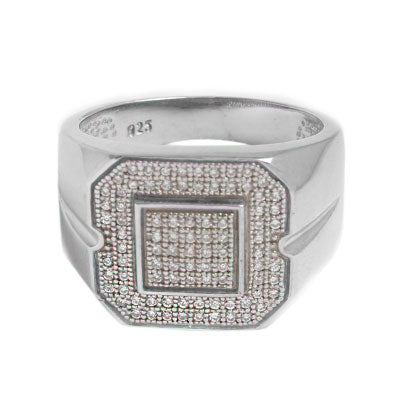 Anel de Prata com Zircônia