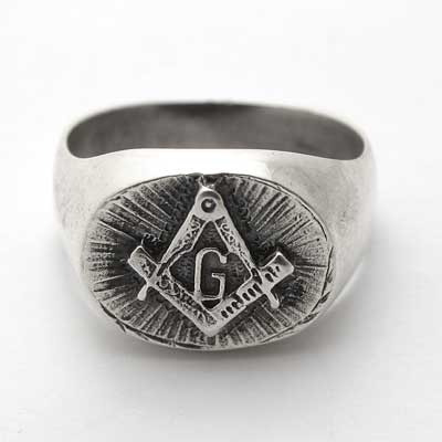 Anel de Prata Maçom