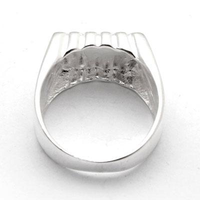 Anel de Prata Liso com Placa