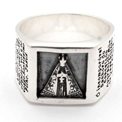 Anel de Prata com Nossa Senhora Aparecida