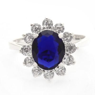 Anel de Prata Formatura com Zircônias