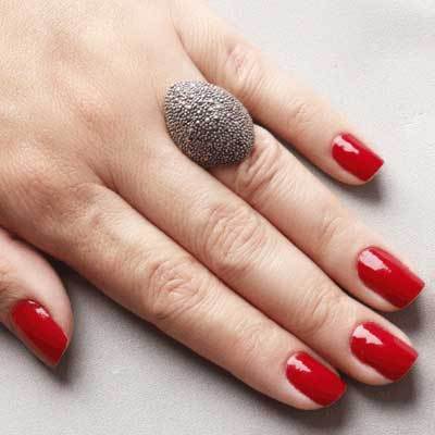 Anel de Prata com Marcassitas