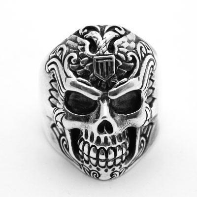 Anel de Prata com Caveira