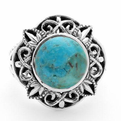 Anel de Prata com Turquesa