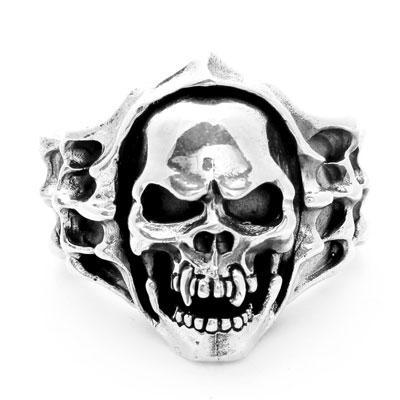 Anel de Prata Caveira