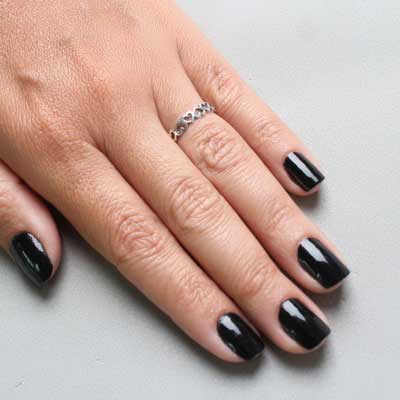 Anel de Prata Coração