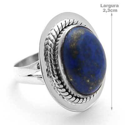 Anel de Prata com Lápis Lázuli