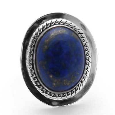 Anel de Prata com Lápis Lázuli