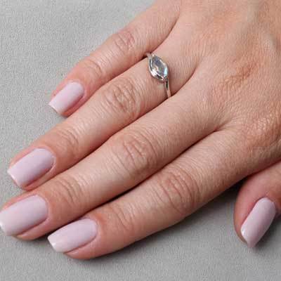 Anel de Prata com Labradorita