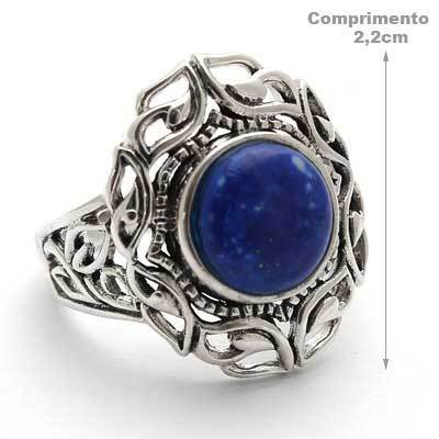 Anel de Prata com Lápis Lázuli