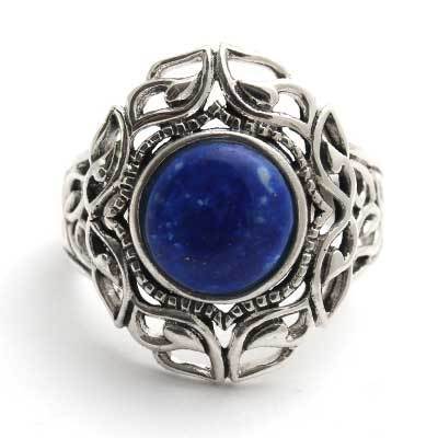 Anel de Prata com Lápis Lázuli