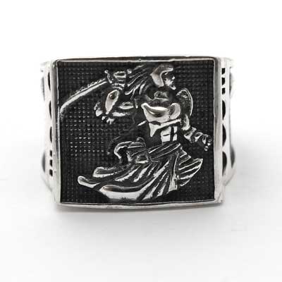 Anel de Prata Orixá Ogum.