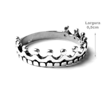 Anel de prata Coroa.