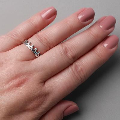 Anel de prata Coroa.